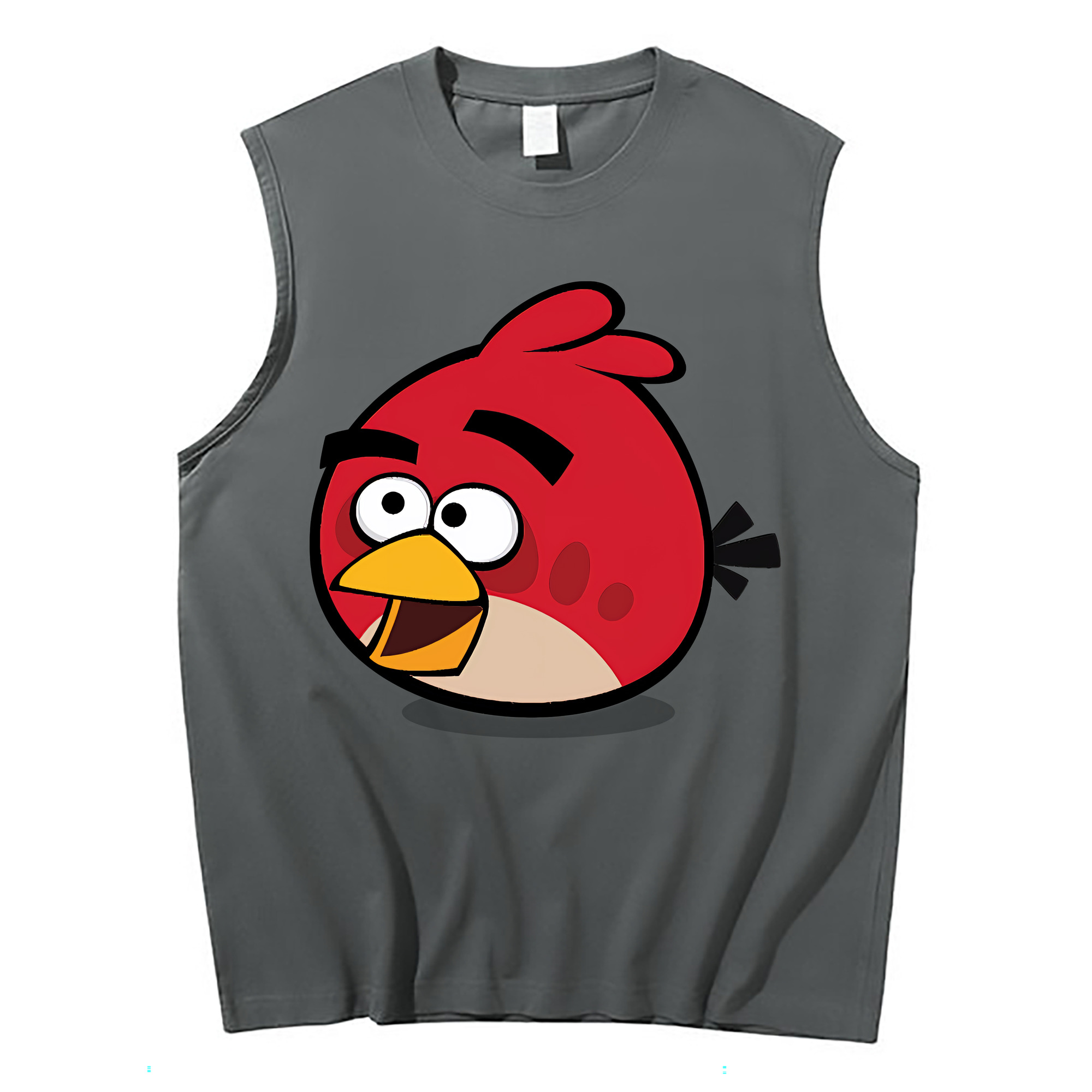 （画像用） Angry Birds アングリーバード コットン100％タンクトップ（フロントプリント）